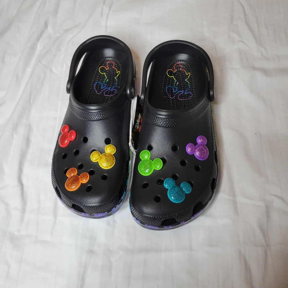 NWT Disney X Crocs 'Mickey Mouse rainbow celebration'